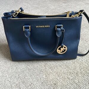 Navy Blue Michael Kors purse